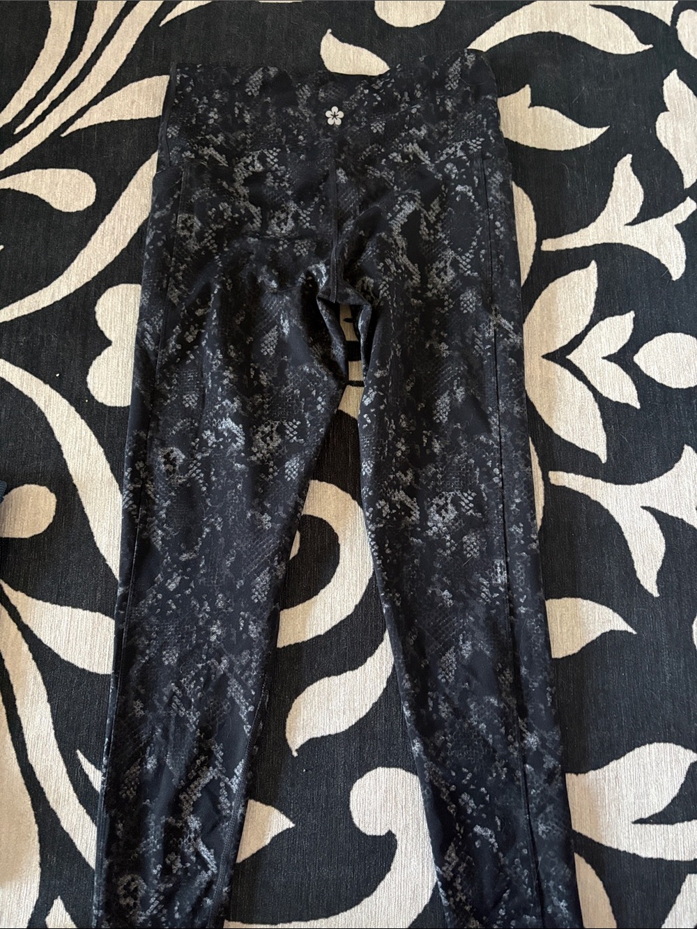 Tuff Athletics Black Snake-Print Leggings - Picture 3 of 3